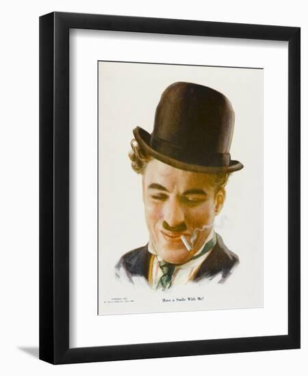 Charlie Chaplin (Sir Charles Spencer) English Comedian and Actor-null-Framed Art Print