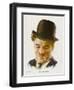 Charlie Chaplin (Sir Charles Spencer) English Comedian and Actor-null-Framed Art Print