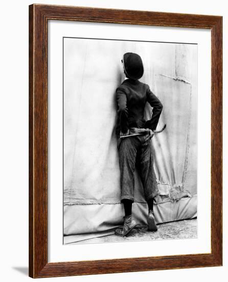 Charlie Chaplin. "The Circus" 1928, Directed by Charles Chaplin-null-Framed Photographic Print