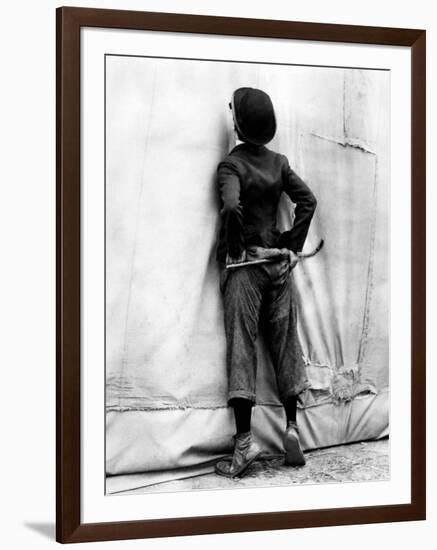 Charlie Chaplin. "The Circus" 1928, Directed by Charles Chaplin-null-Framed Photographic Print