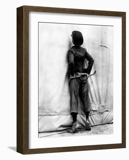 Charlie Chaplin. "The Circus" 1928, Directed by Charles Chaplin-null-Framed Photographic Print