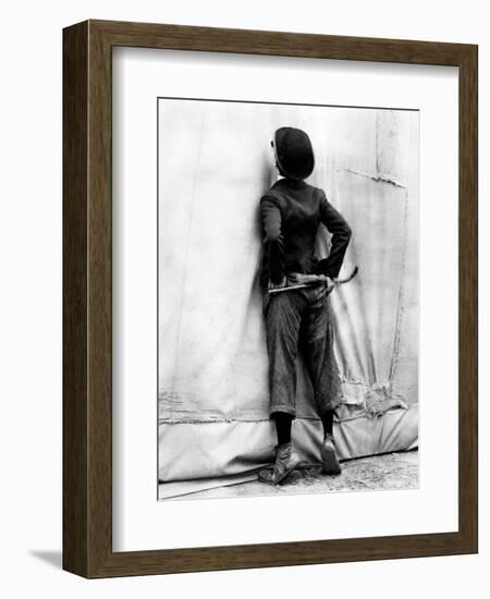 Charlie Chaplin. "The Circus" 1928, Directed by Charles Chaplin-null-Framed Photographic Print