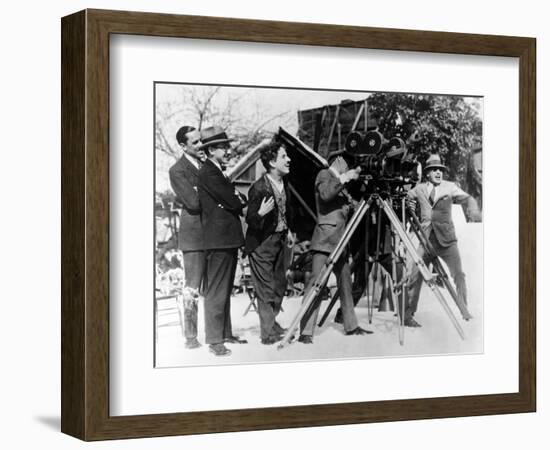 Charlie Chaplin. "The Gold Rush" 1925, Directed by Charles Chaplin-null-Framed Photographic Print