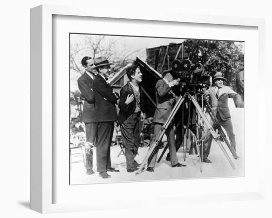 Charlie Chaplin. "The Gold Rush" 1925, Directed by Charles Chaplin-null-Framed Photographic Print