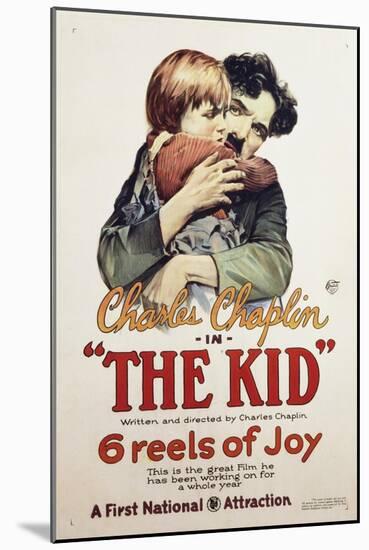 Charlie Chaplin - the Kid, 1921-null-Mounted Giclee Print