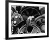 Charlie Chaplin. "The Masses" 1936, "Modern Times" Directed by Charles Chaplin-null-Framed Photographic Print