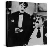 Charlie Chaplin with Eric Campbell in The Rink-null-Stretched Canvas