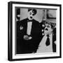 Charlie Chaplin with Eric Campbell in The Rink-null-Framed Premium Photographic Print