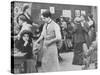 Charlie Chaplin with Mabel Normand in "Caught in a Cabaret."-null-Stretched Canvas