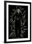 Charlie Chaplin-Cristian Mielu-Framed Art Print