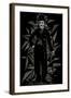 Charlie Chaplin-Cristian Mielu-Framed Art Print