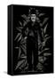 Charlie Chaplin-Cristian Mielu-Framed Stretched Canvas