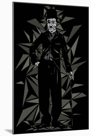 Charlie Chaplin-Cristian Mielu-Mounted Art Print