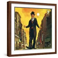 Charlie Chaplin-English School-Framed Giclee Print