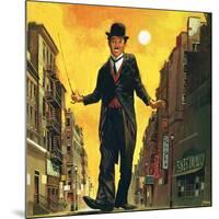 Charlie Chaplin-English School-Mounted Giclee Print