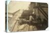 Charlie Mcbride Aged 12 Takes Wood from a Chute for 10 Hours at Miller and Vidor Lumber Company-Lewis Wickes Hine-Stretched Canvas