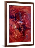 Charlie Parker: Bluebird-Shen-Framed Art Print