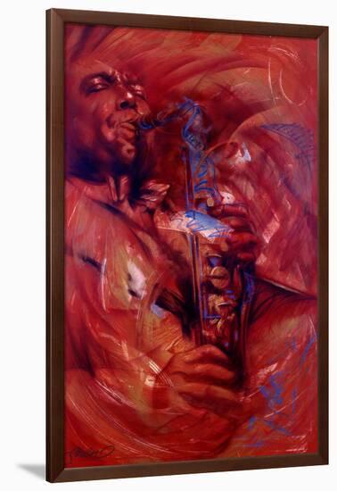 Charlie Parker: Bluebird-Shen-Framed Art Print