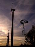 A Row of Wind Turbines-Charlie Riedel-Stretched Canvas