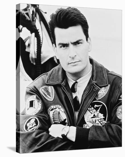 Charlie Sheen - Hot Shots!-null-Stretched Canvas