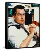 Charlie Sheen - Wall Street-null-Framed Stretched Canvas