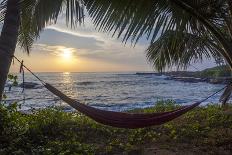 Silhoutte of an Empty Beach Hammock at the Beach, Tangalle, Sri Lanka, Asia-Charlie-Photographic Print