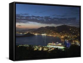 Charlotte Amalie and Cruise Ship Dock of Havensight, St. Thomas, U.S. Virgin Islands, West Indies-Gavin Hellier-Framed Stretched Canvas