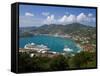 Charlotte Amalie and Cruise Ship Dock of Havensight, St. Thomas, U.S. Virgin Islands, West Indies-Gavin Hellier-Framed Stretched Canvas