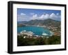 Charlotte Amalie and Cruise Ship Dock of Havensight, St. Thomas, U.S. Virgin Islands, West Indies-Gavin Hellier-Framed Photographic Print