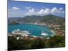 Charlotte Amalie and Cruise Ship Dock of Havensight, St. Thomas, U.S. Virgin Islands, West Indies-Gavin Hellier-Mounted Photographic Print