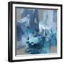 Charlotte Blue-Christina Long-Framed Art Print