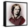 Charlotte Bronte British novelist-George Richmond-Framed Stretched Canvas