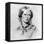 Charlotte Bronte British novelist-George Richmond-Framed Stretched Canvas