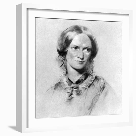 Charlotte Bronte British novelist-George Richmond-Framed Giclee Print