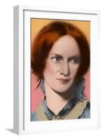 Charlotte Bronte, English Author-Science Source-Framed Giclee Print