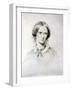 Charlotte Bronte, English Novelist, 1850-George Richmond-Framed Giclee Print