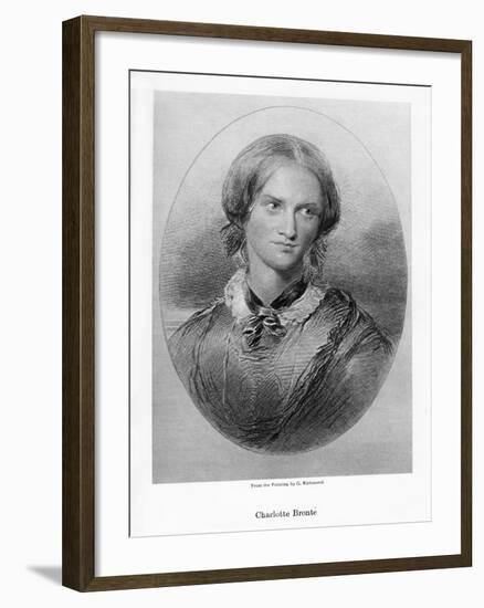 Charlotte Bronte, English Novelist, 1850-George Richmond-Framed Giclee Print