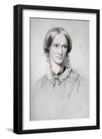 Charlotte Bronte, English Novelist, 1850-George Richmond-Framed Giclee Print