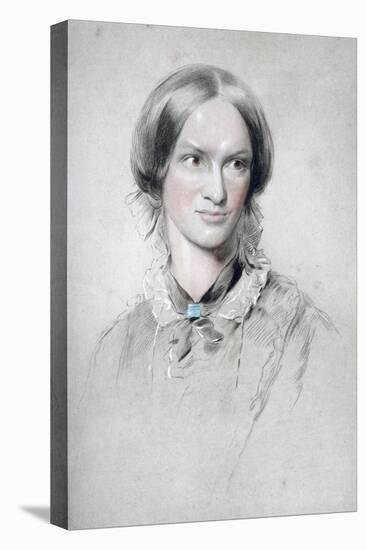 Charlotte Bronte, English Novelist, 1850-George Richmond-Stretched Canvas