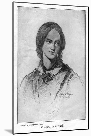 Charlotte Brontë, English Novelist, 1906-George Richmond-Mounted Giclee Print