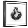 Charlotte Corday, Murderer of French Revolutionary Jean-Paul Marat, 1793-null-Framed Giclee Print