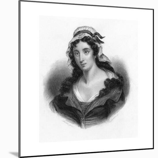 Charlotte Corday, Murderer of French Revolutionary Jean-Paul Marat, 1793-null-Mounted Giclee Print