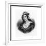 Charlotte Corday, Murderer of French Revolutionary Jean-Paul Marat, 1793-null-Framed Giclee Print