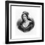 Charlotte Corday, Murderer of French Revolutionary Jean-Paul Marat, 1793-null-Framed Giclee Print