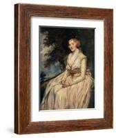 Charlotte, Lady Milnes 18th Century-George Romney-Framed Giclee Print