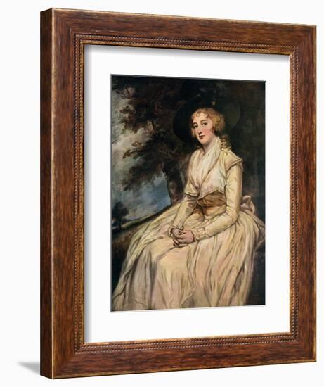 Charlotte, Lady Milnes 18th Century-George Romney-Framed Giclee Print