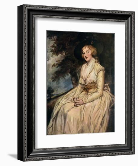 Charlotte, Lady Milnes 18th Century-George Romney-Framed Giclee Print