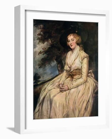 Charlotte, Lady Milnes 18th Century-George Romney-Framed Giclee Print