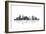 Charlotte NC Skyline BG 1-Marlene Watson-Framed Giclee Print