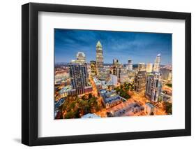 Charlotte, North Carolina, USA Uptown Cityscape.-SeanPavonePhoto-Framed Photographic Print